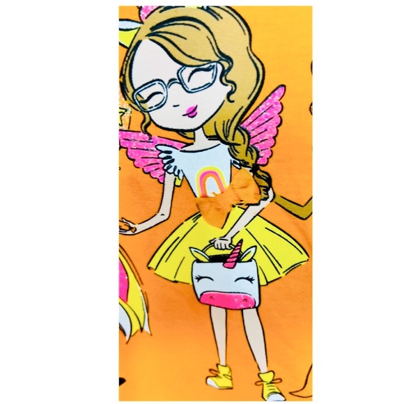 SKOOKY NIGHTS Halloween Peplum Top & Leggings Set Girl’s Size 8 - Picture 6 of 9